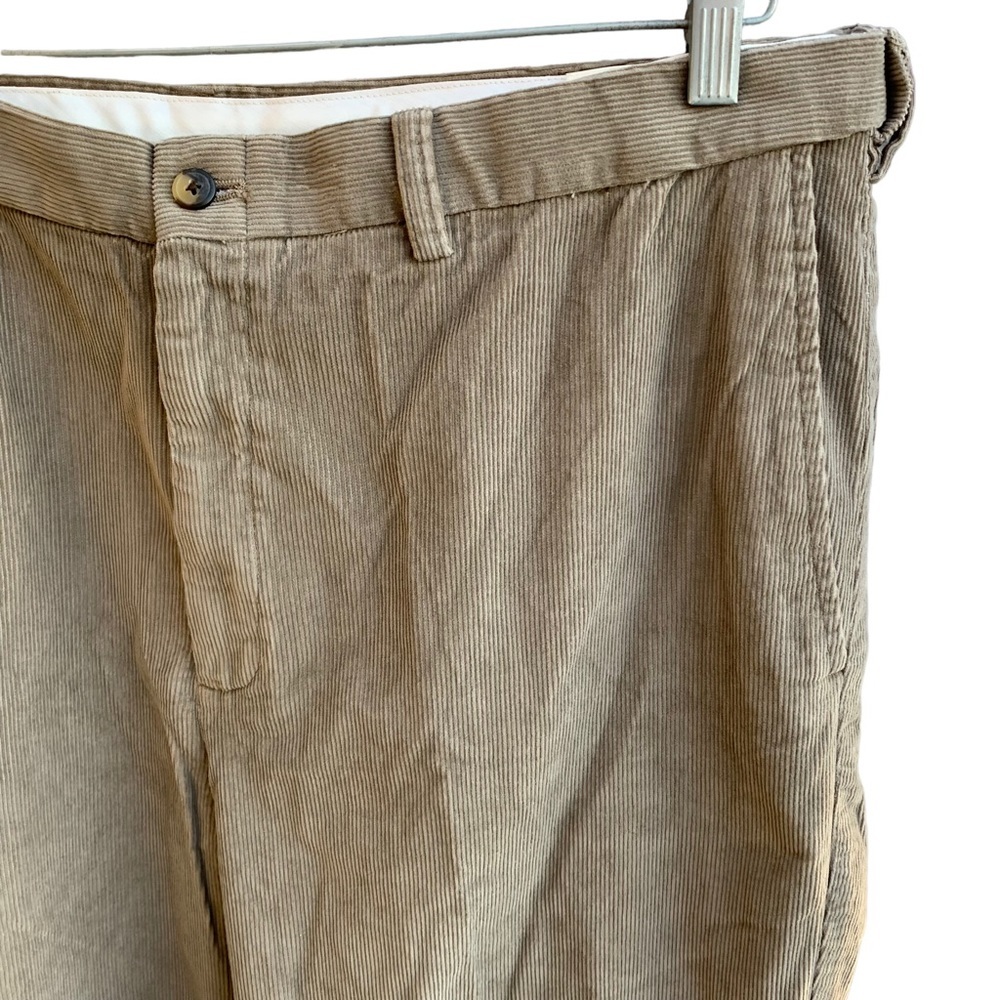 🆕 Men’s Khaki Go To Corduroy Pants 42 x 29 Plain Front Classic Fit